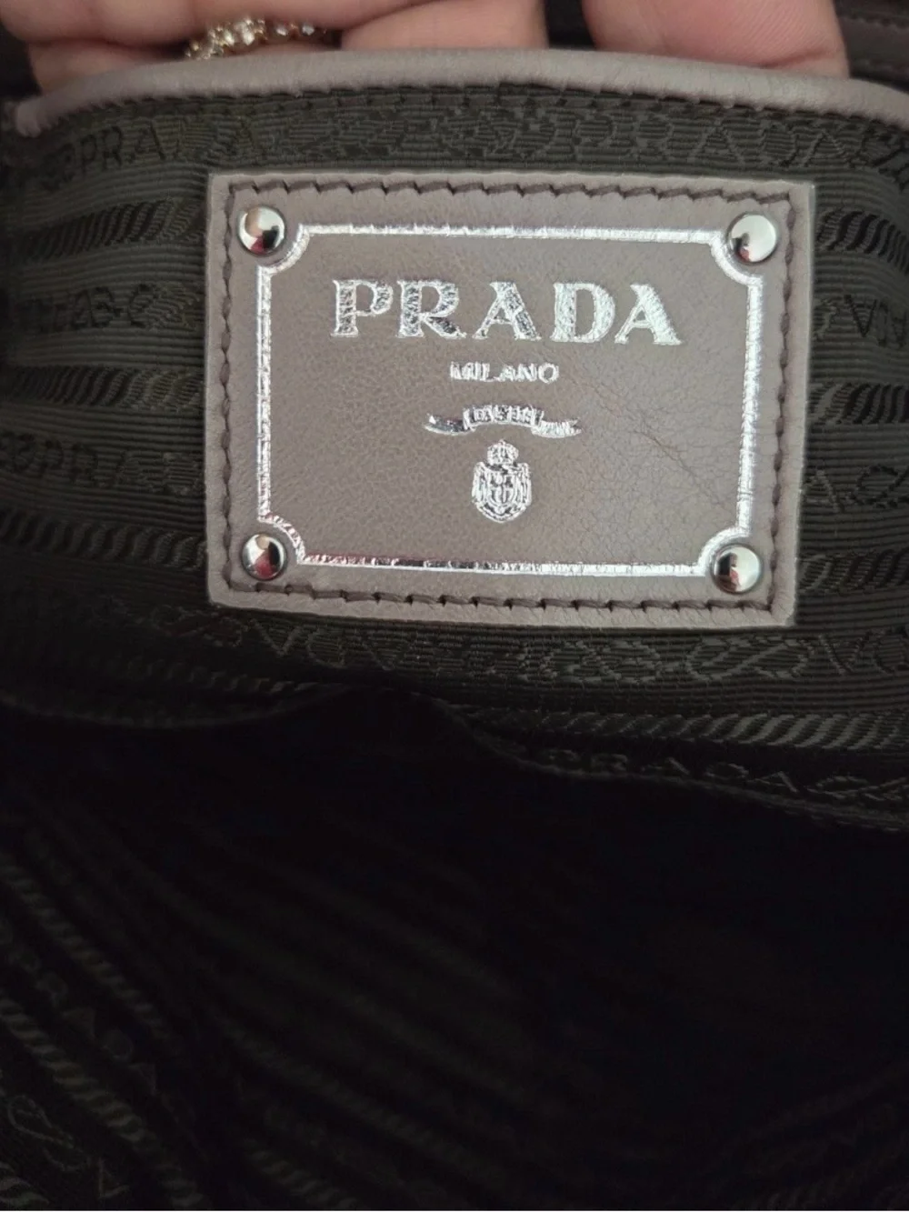 Prada Nappa Gaufre Leather Shoulder Bag